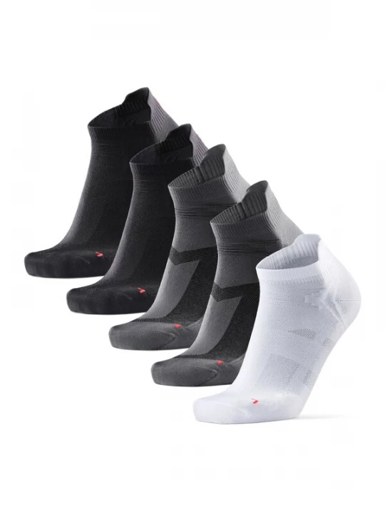 Foto van product DANISH ENDURANCE Sportsokken 'Classic Sports Low-cut' lichtgrijs / donkergrijs / zwart / wit