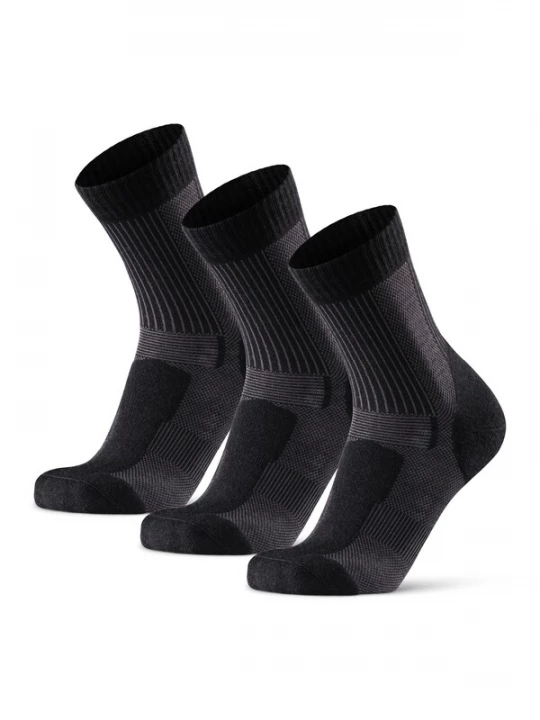 Foto van product DANISH ENDURANCE Sportsokken 'Light Hiking Crew' grijs / zwart