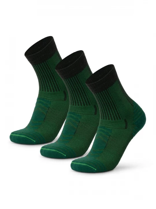 Foto van product DANISH ENDURANCE Sportsokken 'Light Hiking Crew' groen / jade groen / zwart