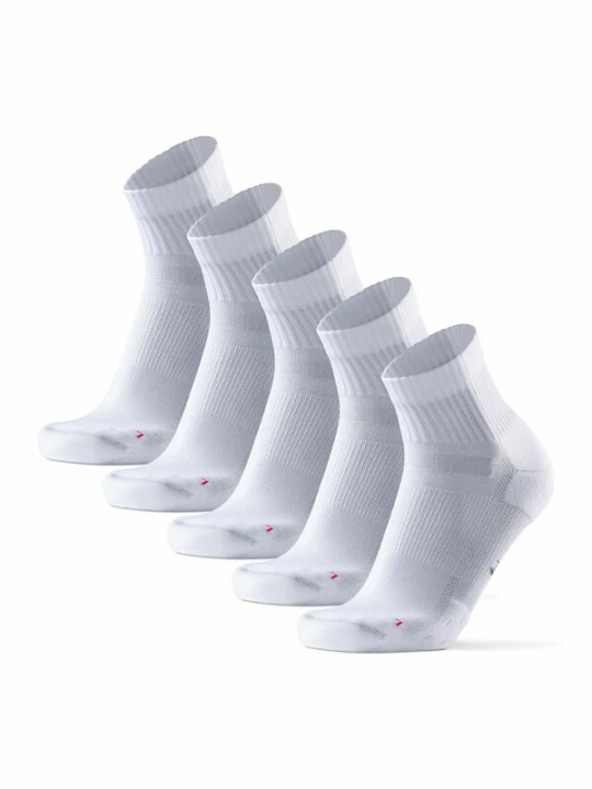 Foto van product DANISH ENDURANCE Sportsokken 'Long Distance Quarter' grijs / bloedrood / wit