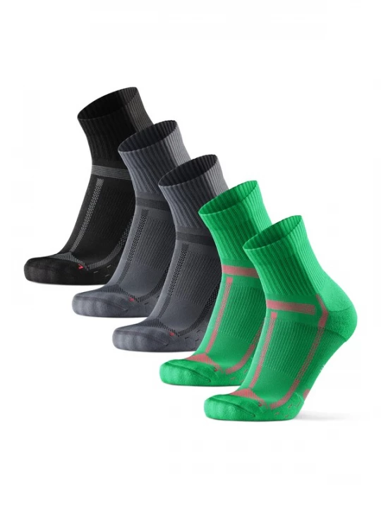 Foto van product DANISH ENDURANCE Sportsokken 'Long Distance Quarter' grijs / groen