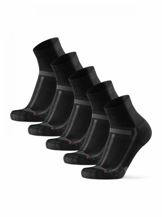 Foto van product DANISH ENDURANCE Sportsokken 'Long Distance Quarter' grijs / zwart