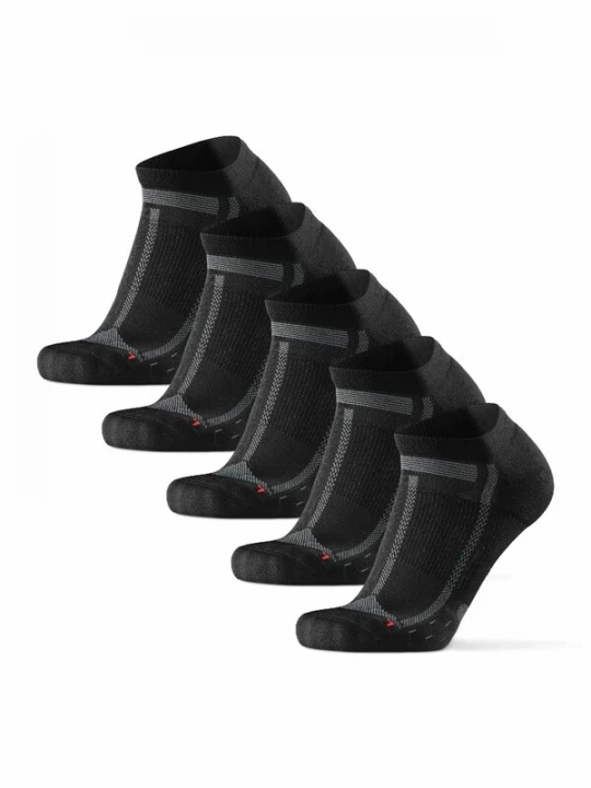 Foto van product DANISH ENDURANCE Sportsokken 'Long Distance Running Low-Cut' grijs / zwart