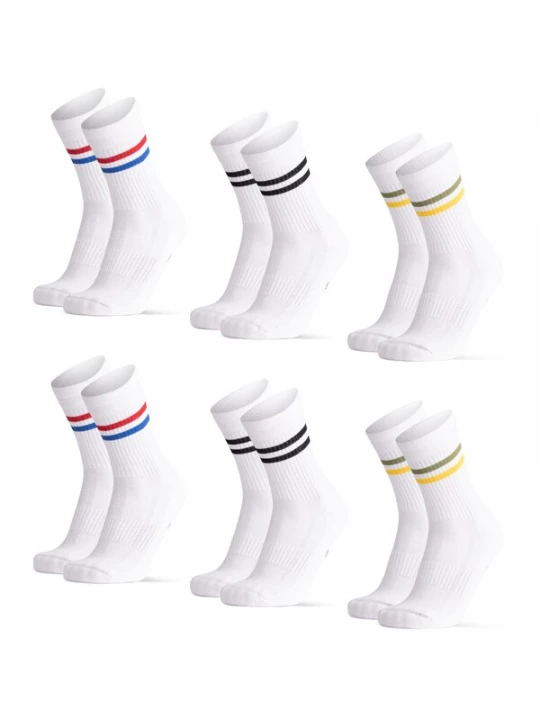 Foto van product DANISH ENDURANCE Sportsokken 'Tennis Crew' blauw / rood / zwart / wit