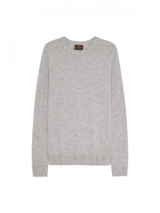 Foto van product DANISH ENDURANCE Trui 'Heritage Merino Cashmere' lichtgrijs / grijs gemêleerd