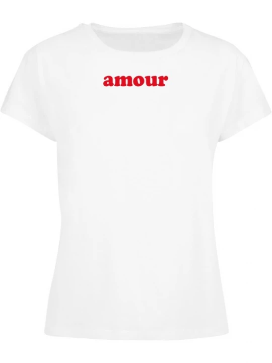 Foto van product Days Beyond Shirt 'Amour' vuurrood / offwhite