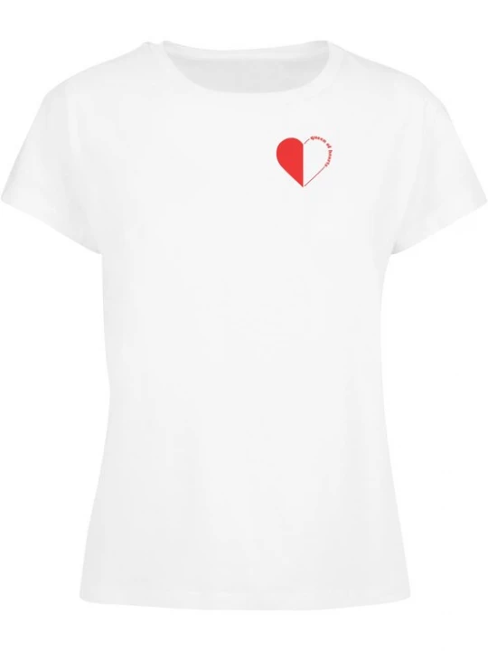 Foto van product Days Beyond Shirt 'Queen Of Hearts' rood / wit