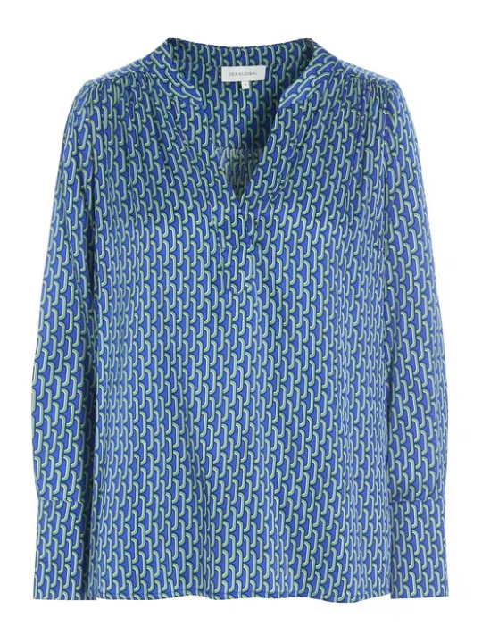 Foto van product Dea Kudibal Blouse blauw / groen / wit