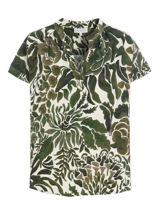Foto van product Dea Kudibal Blouse 'Calitadea ' beige / bruin / groen