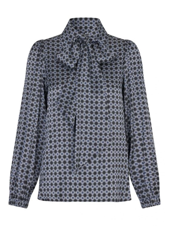 Foto van product Dea Kudibal Blouse 'Kikki' navy / lichtblauw / wit