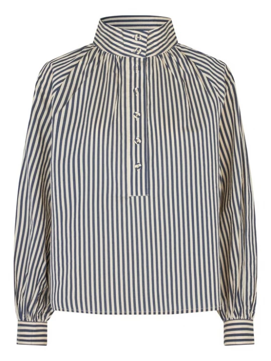 Foto van product Dea Kudibal Blouse 'Nicoladea' beige / donkerblauw