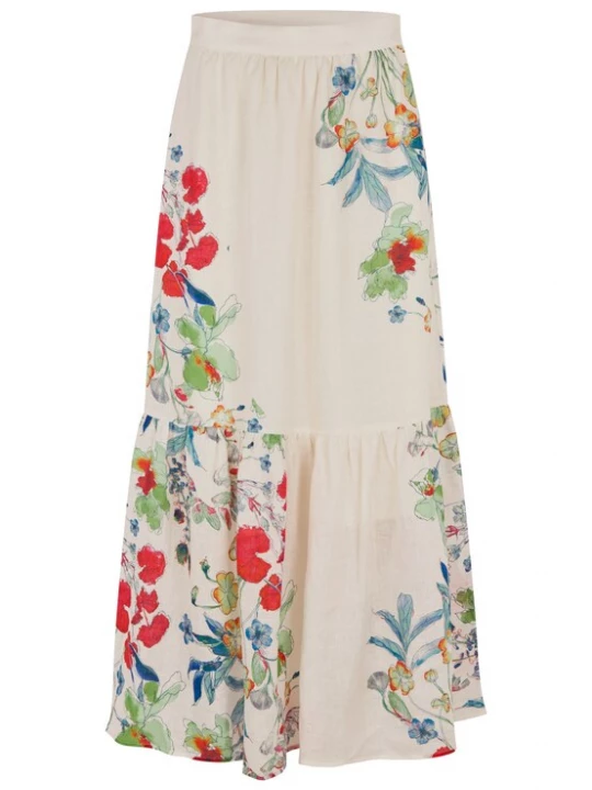Foto van product Dea Kudibal Rok 'Paulinadea' blauw / lichtgroen / rood / offwhite