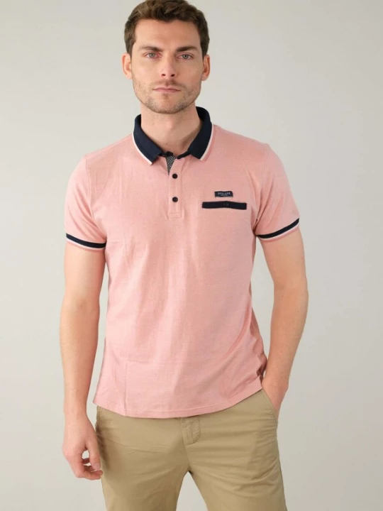 Foto van product Deeluxe Shirt 'Drexler' navy / rosa / wit