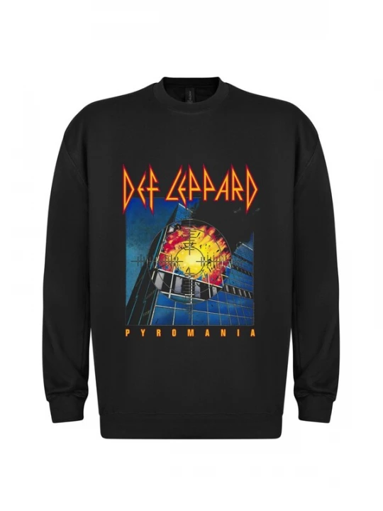 Foto van product Def Leppard Sweatshirt 'Def Leppard - Pyromania Sweatshirt Sweatshirt' zwart