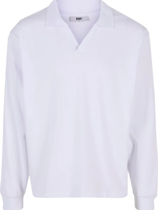 Foto van product DEF Shirt 'Collar' wit