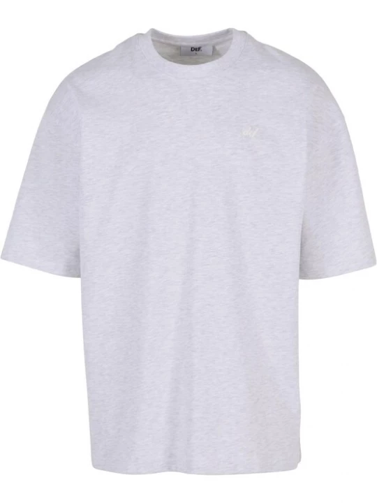 Foto van product DEF Shirt 'Fuel' grijs gemêleerd / wit