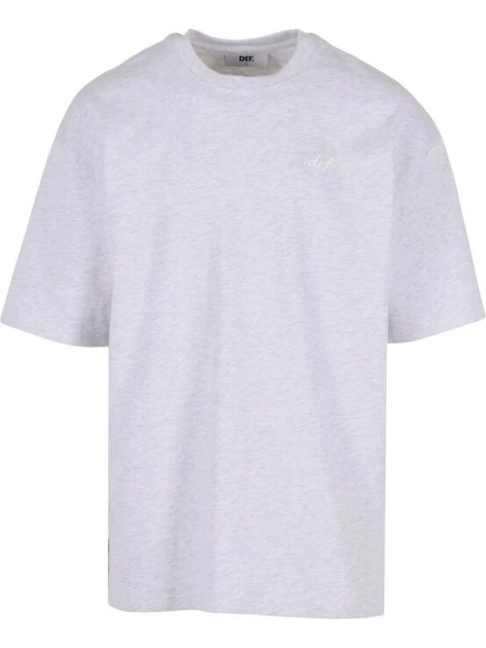 Foto van product DEF Shirt 'Leader' grijs gemêleerd / wit