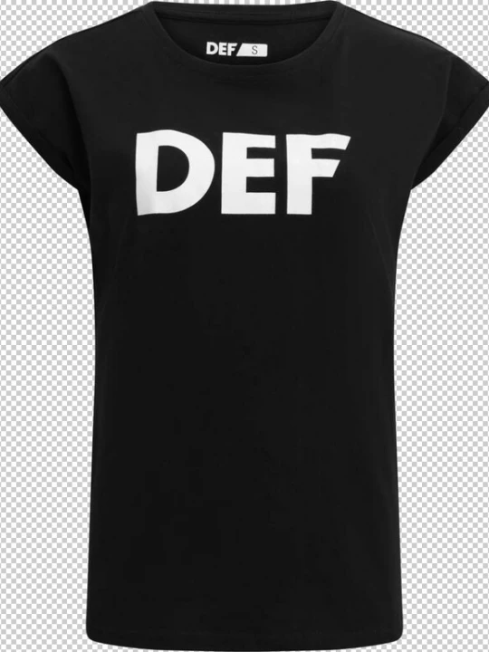 Foto van product DEF Shirt 'Sizza' zwart / wit