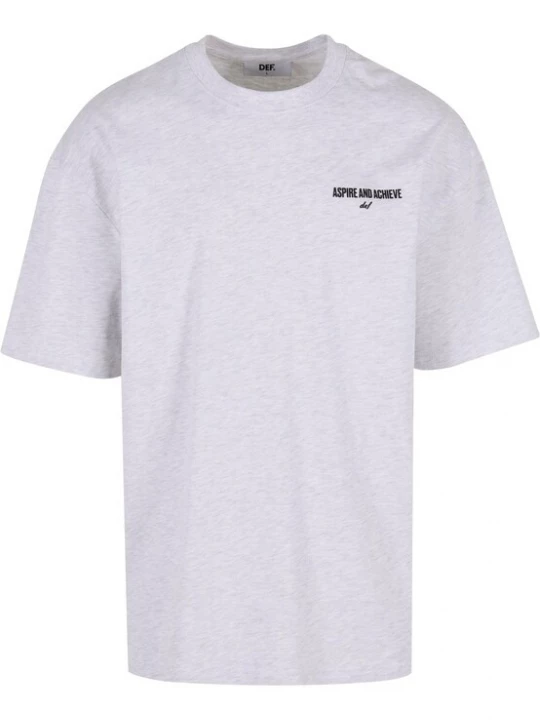 Foto van product DEF Shirt 'Tictactoe' lichtgrijs / zwart