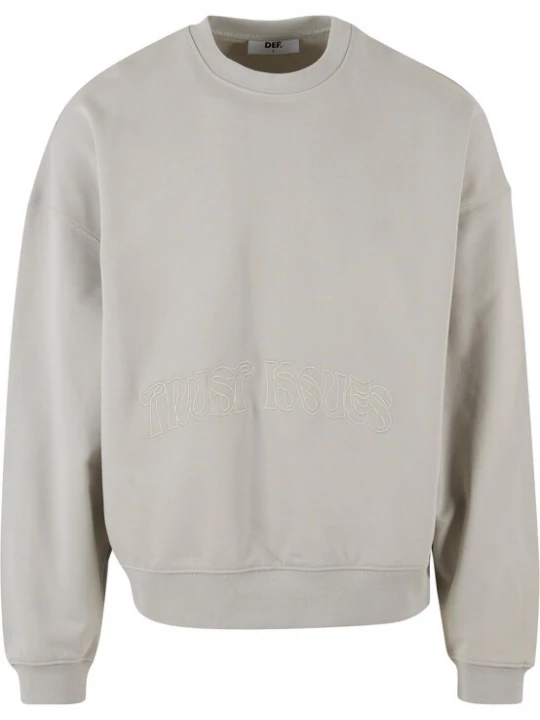 Foto van product DEF Sweatshirt ' Trust Issues' grijs / zwart