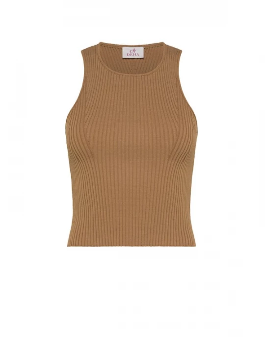 Foto van product DEHA Gebreide top bruin