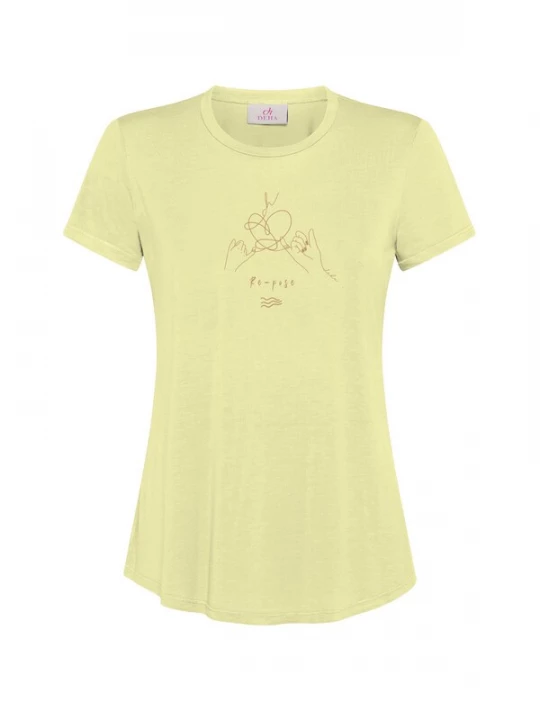 Foto van product DEHA Shirt bruin / geel
