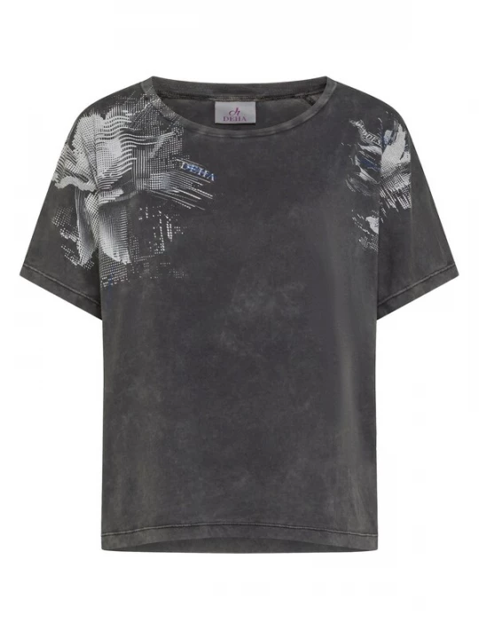 Foto van product DEHA Shirt lichtgrijs / zwart