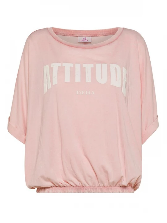Foto van product DEHA Shirt lichtroze / wit