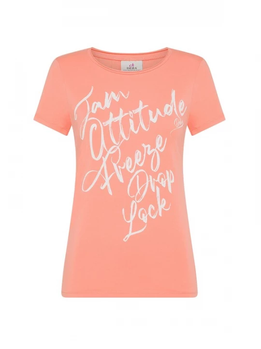 Foto van product DEHA Shirt oranje / wit