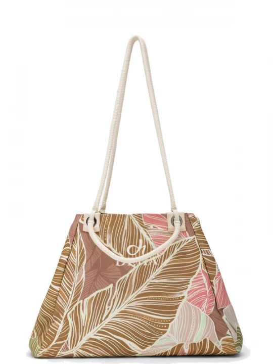 Foto van product DEHA Shopper 'Allover' beige / bruin / rosa