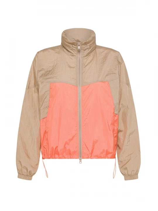 Foto van product DEHA Sportjas donkerbeige / zalm roze