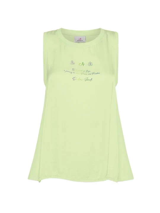 Foto van product DEHA Sporttop groen / lichtgroen / donkerlila