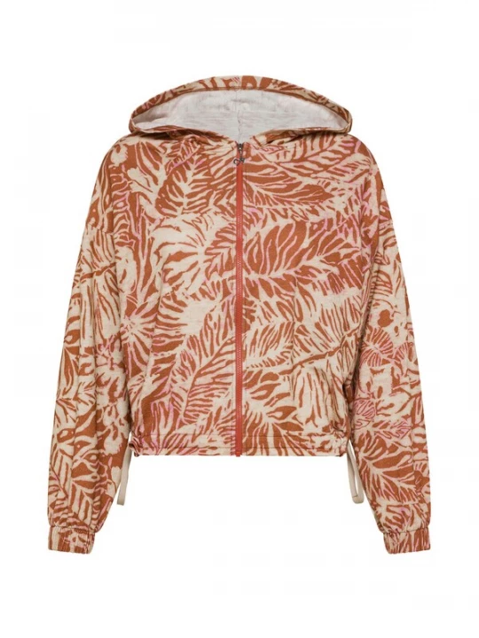 Foto van product DEHA Sweatvest ecru / cognac / rosé