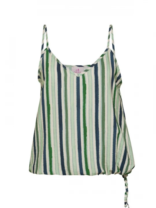 Foto van product DEHA Top lichtbeige / donkerblauw / mintgroen / donkergroen