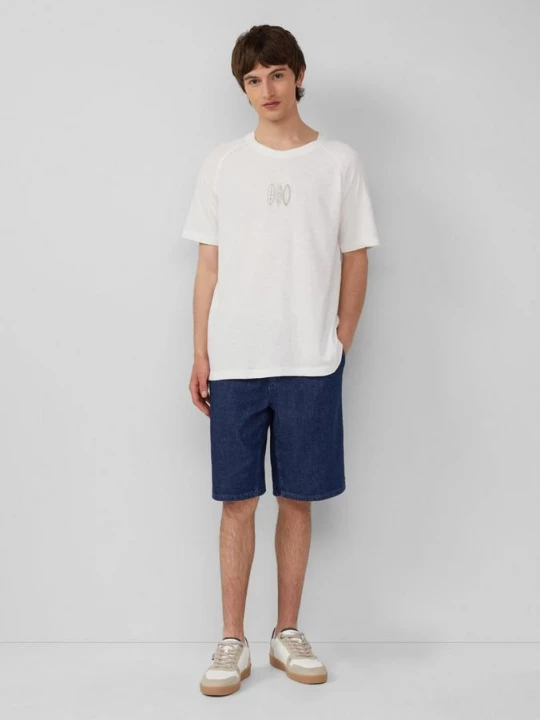 Foto van product Denim bermuda / comfort fit / mid rise / tunnelkoord s.Oliver blauw