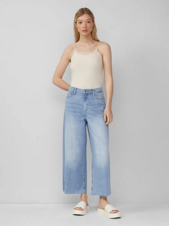 Foto van product Denim culotte Catie / slim fit / high rise QS blauw