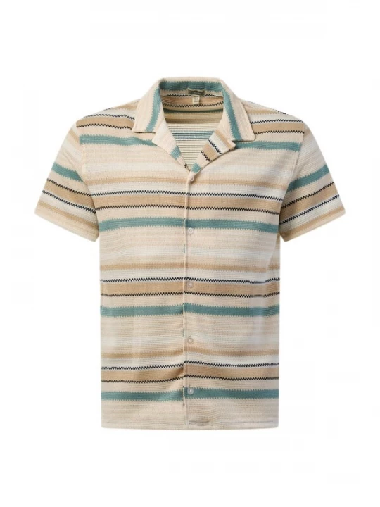 Foto van product Denim Factory Overhemd 'Resort' lichtbeige