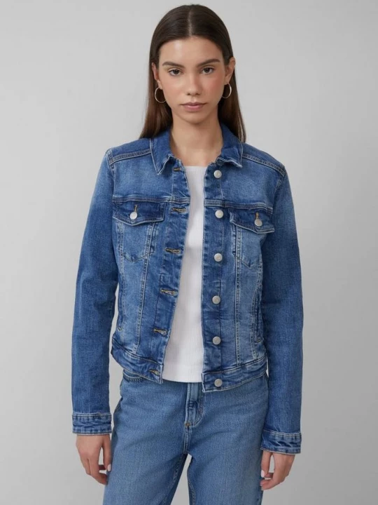 Foto van product Denim jack met een authentieke wassing QS blauw