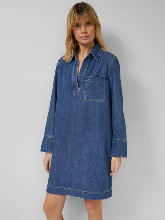 Foto van product Denim jurk met steekzakken s.Oliver blauw