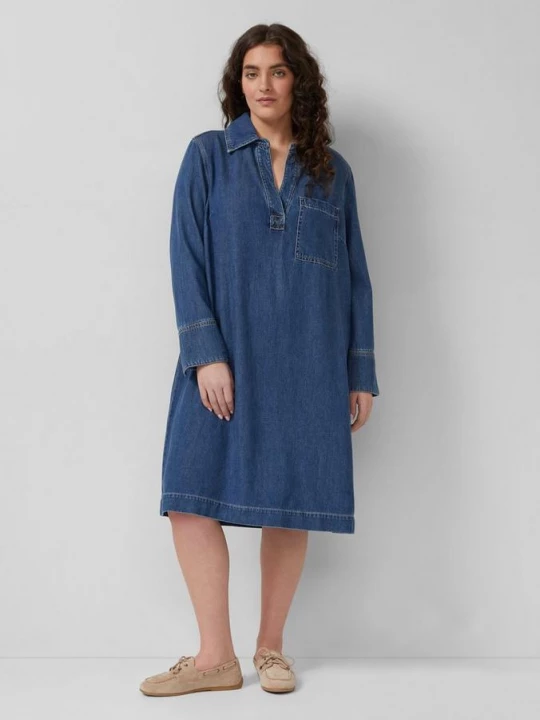 Foto van product Denim jurk met steekzakken s.Oliver blauw