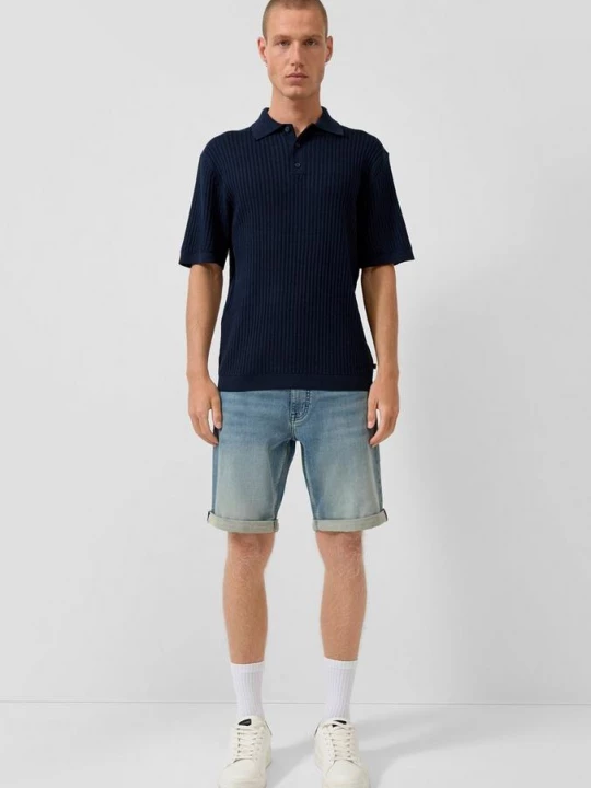 Foto van product Denim Korte Broek John Regular Fit / Mid Rise QS blauw