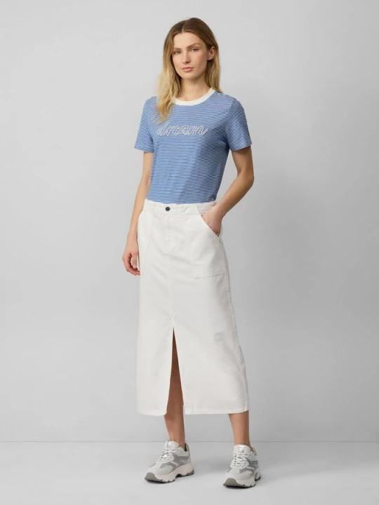 Foto van product Denim midirok met split s.Oliver wit