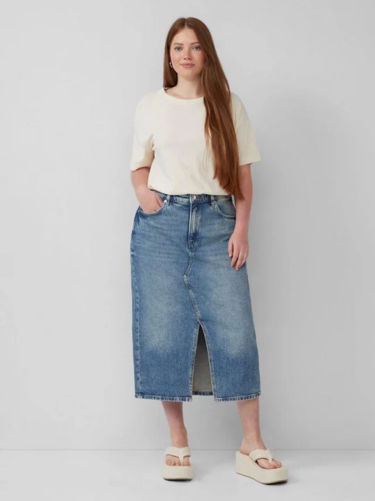 Foto van product Denim midirok QS blauw