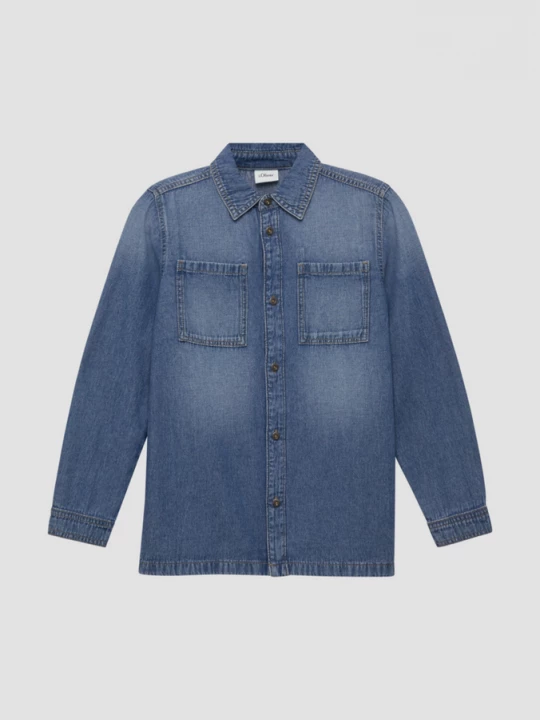 Foto van product Denim overhemd s.Oliver blauw
