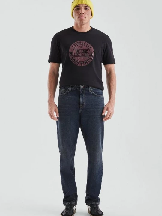 Foto van product Denim Pete / Regular Fit / Mid Rise / Rechte Pijp QS blauw
