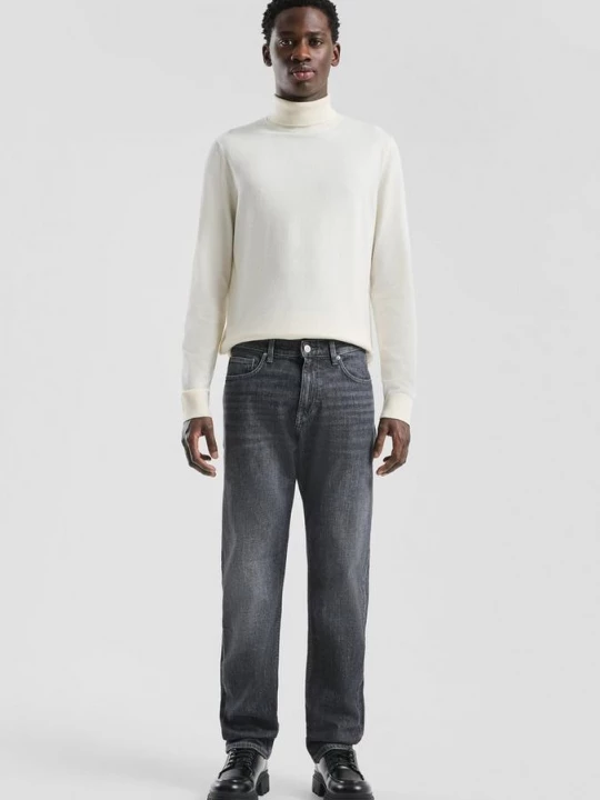 Foto van product Denim Pete / Regular Fit / Mid Rise / Rechte Pijp QS grijs