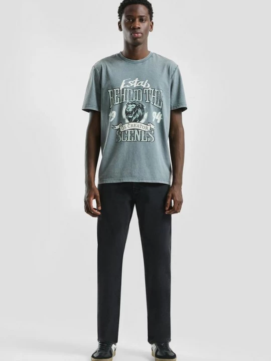 Foto van product Denim Pete / Regular Fit / Mid Rise / Rechte Pijp QS zwart