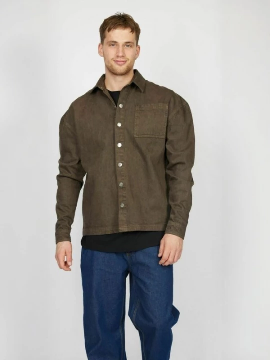 Foto van product Denim Project Overhemd ' DPColor ' bruin
