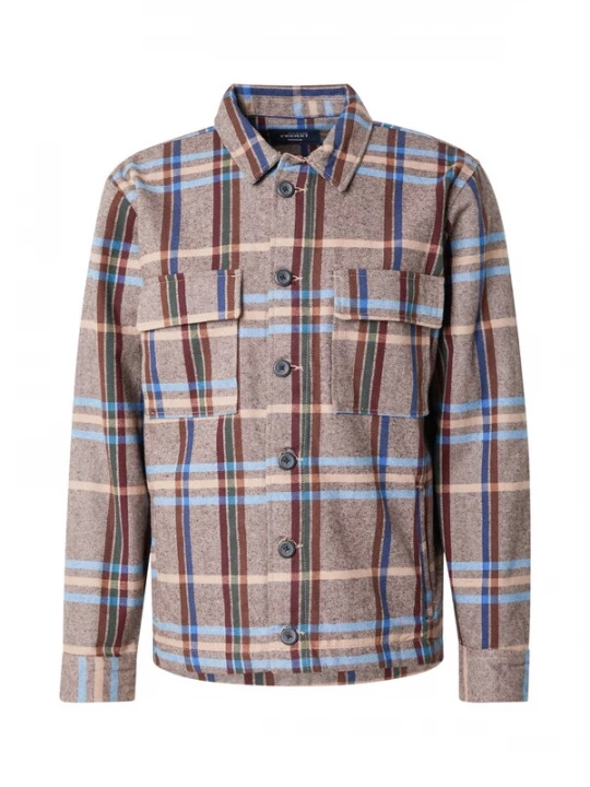 Foto van product Denim Project Tussenjas 'DPM' navy / cappuccino / donkerbruin / donkergroen