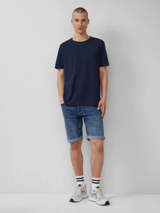 Foto van product Denim short John / regular fit / mid rise QS blauw